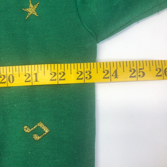 Vintage Nutcracker Christmas Sweatshirt Medium Green Holiday Caroling Bears READ - Picture 12 of 15